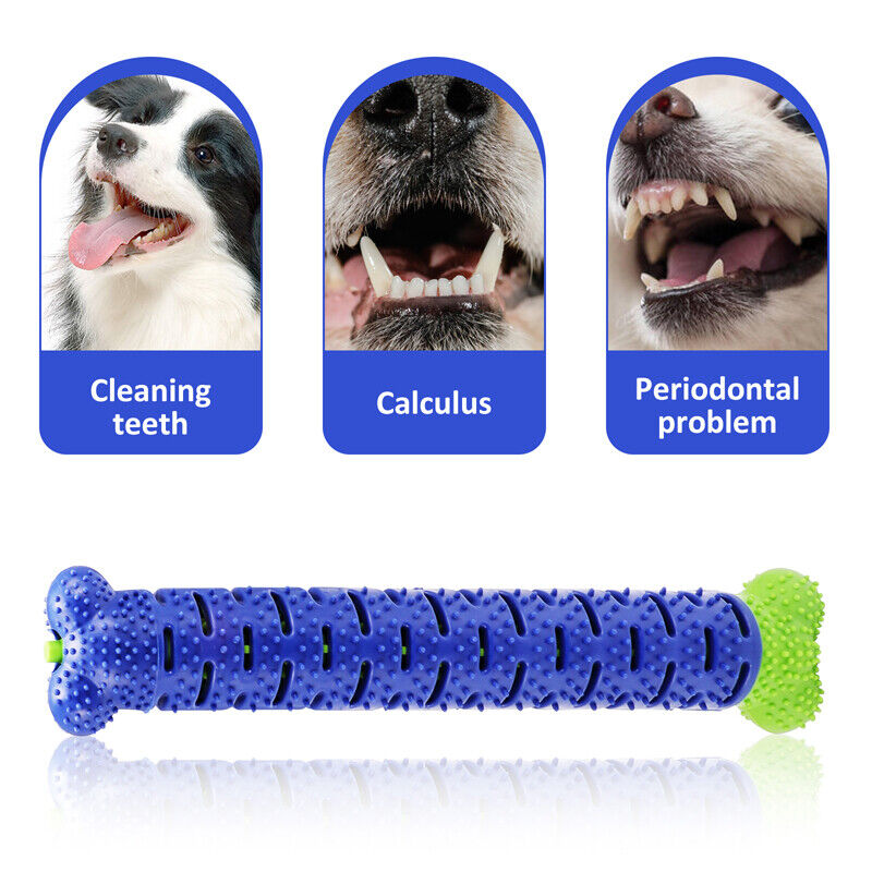 Dog Toys Toothbrush TPR Chew Bite Teeth Cleaning Pet Molar Brushing