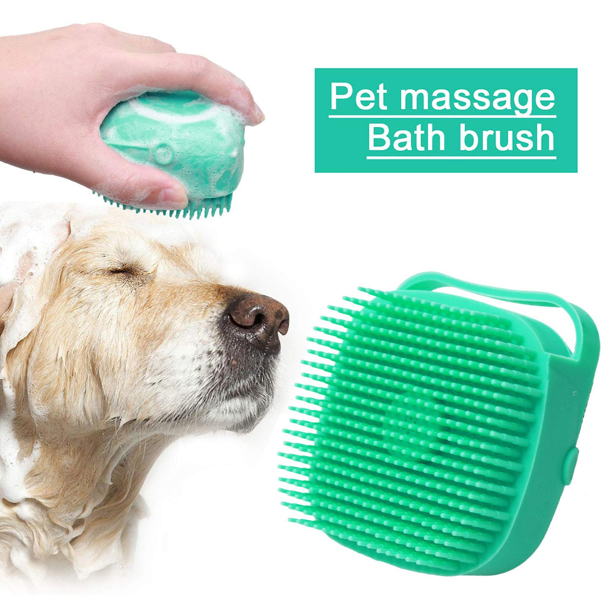 Pet Dog Shampoo Massager Brush Cat Massage Comb