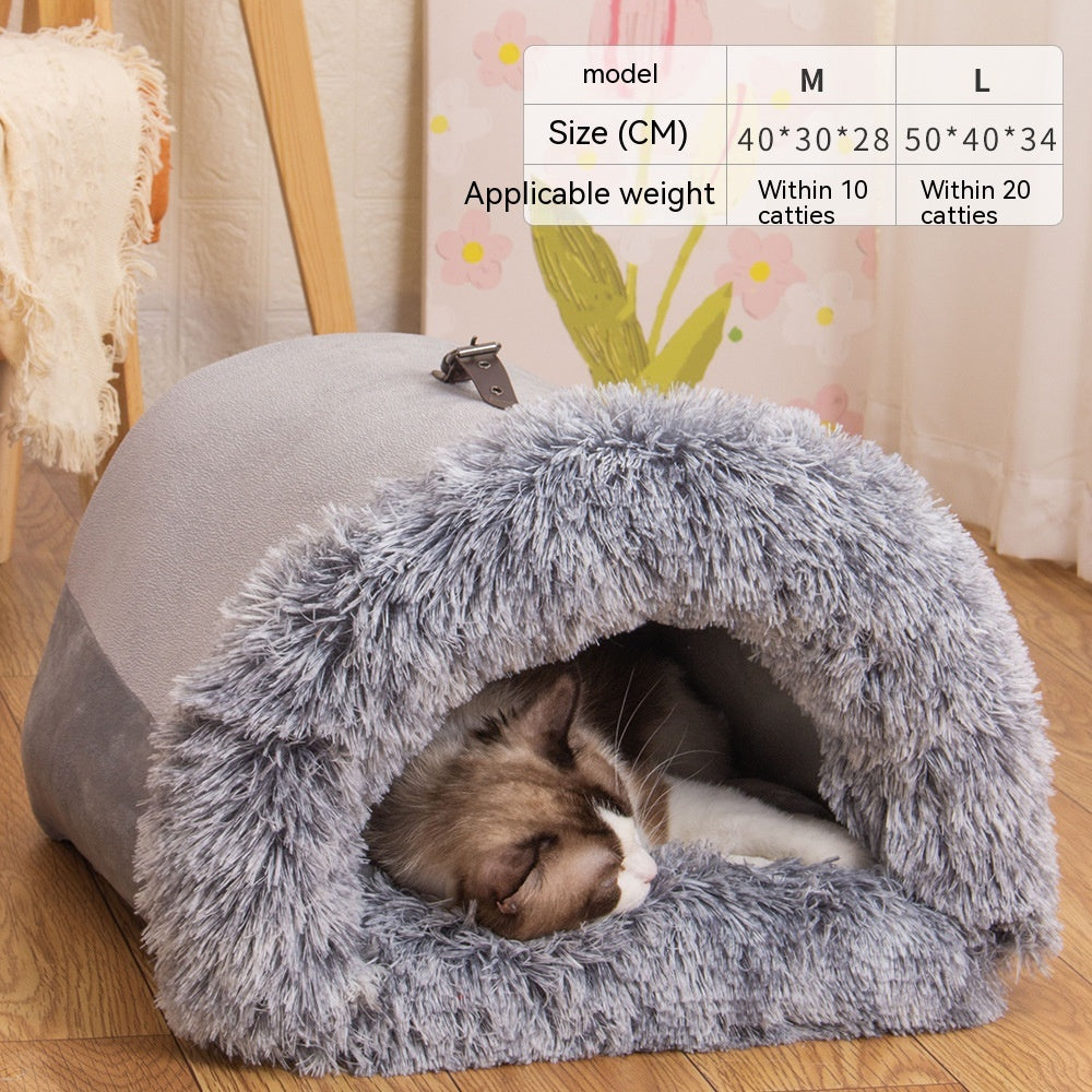 New Splice Portable Pet Nest Portable Autumn And Winter Warm Dog Nest